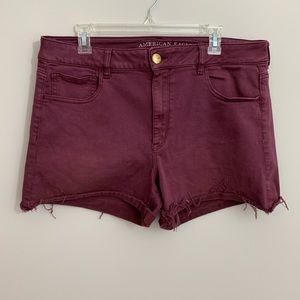 AE hi rise shorties 18